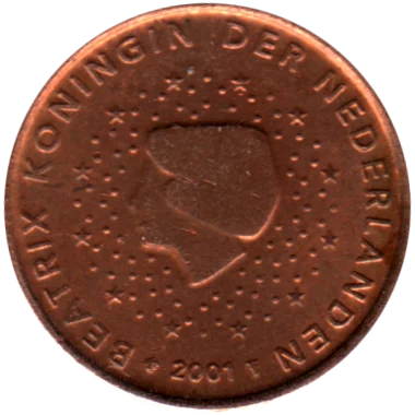 1 cent, 2001 Obverse