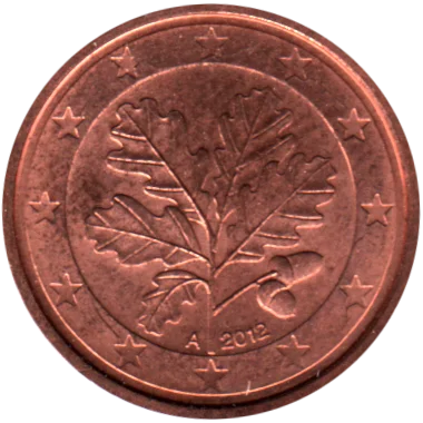1 cent, 2012 Obverse