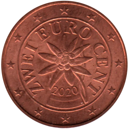 2 cents, 2020 Obverse