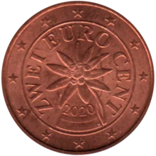 Preview 2 cents, 2020 obverse