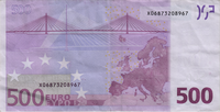 Preview 500 Euro, 2002 reverse