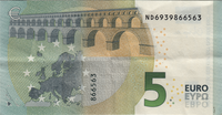 Preview 5 Euro, 2013 reverse