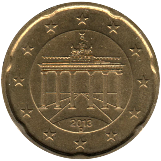 20 cents, 2013 Obverse