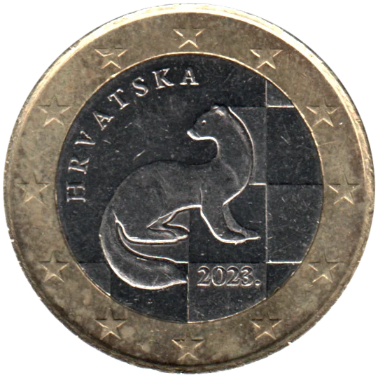 1 Euro, 2023 Obverse