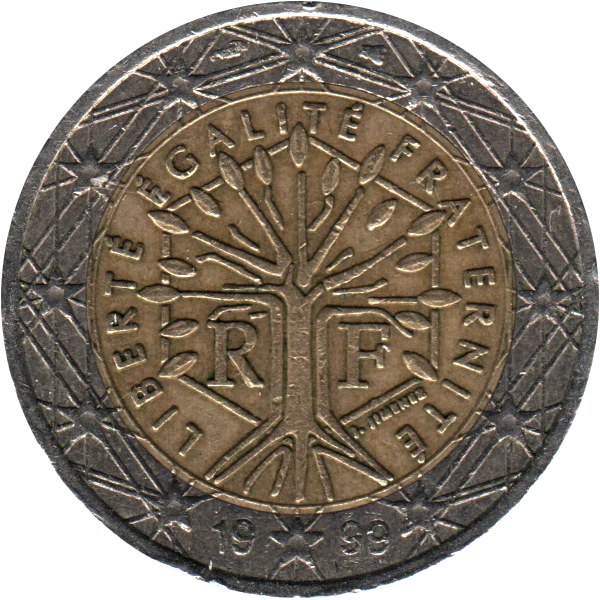 2 Euro, 1999 Obverse