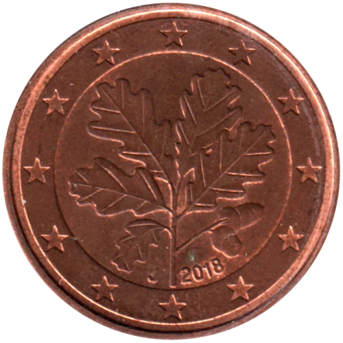 5 cents, 2018 Obverse