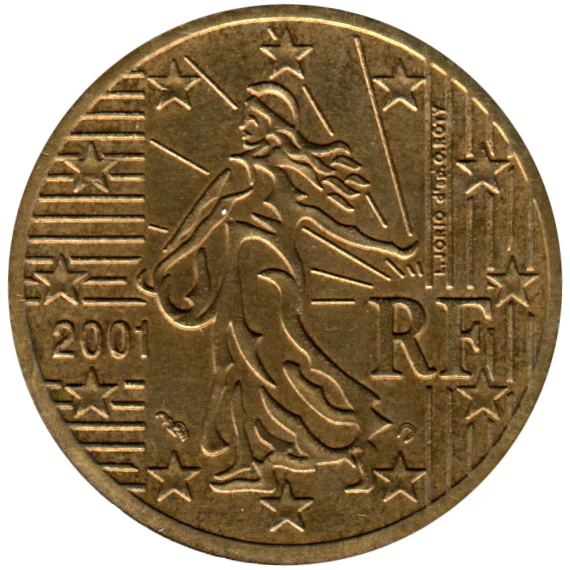 50 cents, 2001 Obverse