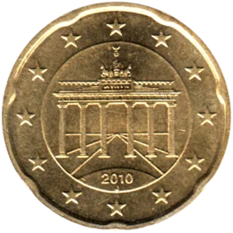 Preview 20 cents, 2010 obverse