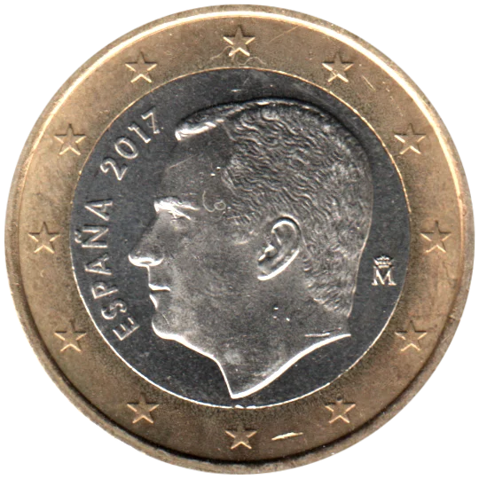 1 Euro, 2017 Obverse