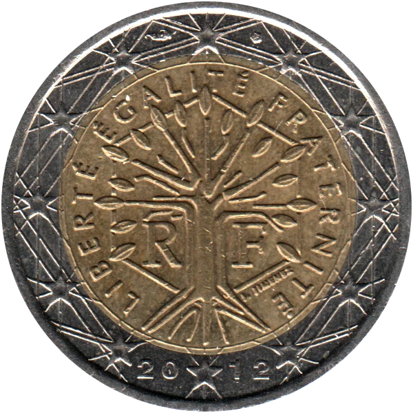 2 Euro, 2012 Obverse