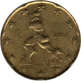 Preview 20 cents, 2007 obverse