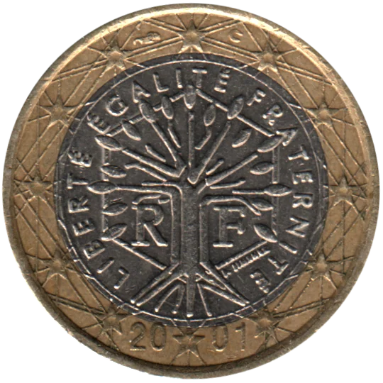 1 Euro, 2001 Obverse