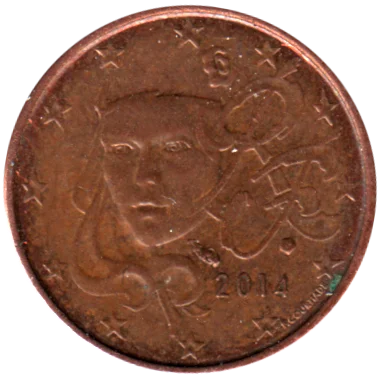 1 cent, 2014 Obverse