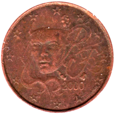 Preview 1 cent, 2000 obverse