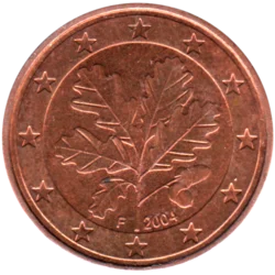 Preview 5 cents, 2004 obverse