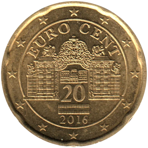 20 cents, 2016 Obverse