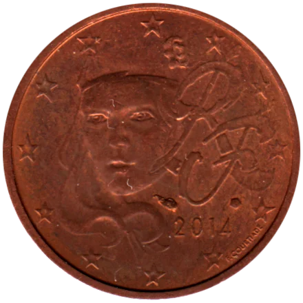 2 cents, 2014 Obverse