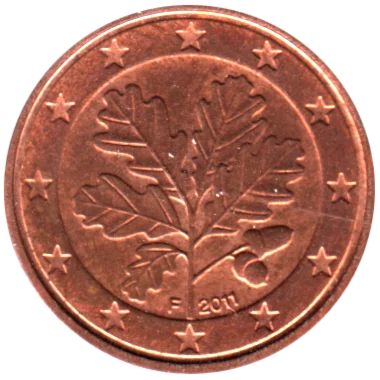 1 cent, 2011 Obverse