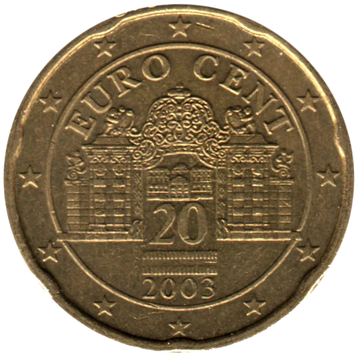 20 cents, 2003 Obverse