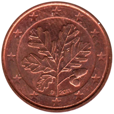 1 cent, 2011 Obverse