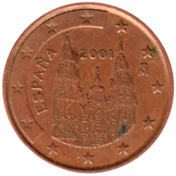 Preview 5 cents, 2001 obverse
