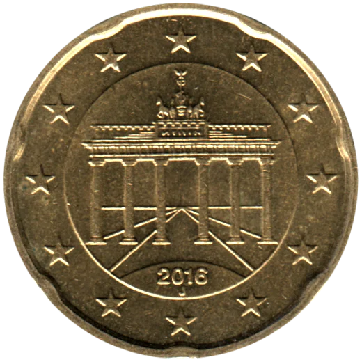 20 cents, 2016 Obverse