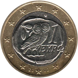 Preview 1 Euro, 2002 obverse