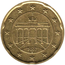 Preview 20 cents, 2007 obverse