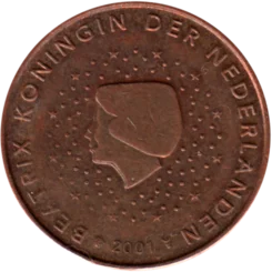 Preview 5 cents, 2001 obverse