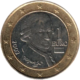 Preview 1 Euro, 2002 obverse