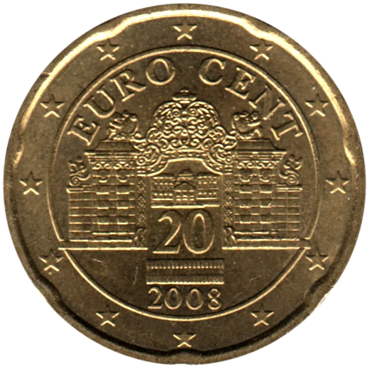 20 cents, 2008 Obverse