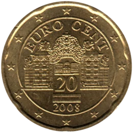 Preview 20 cents, 2008 obverse