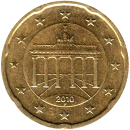 Preview 20 cents, 2010 obverse