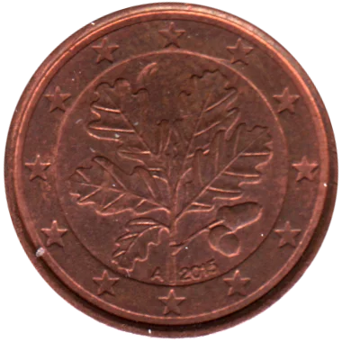 1 cent, 2015 Obverse