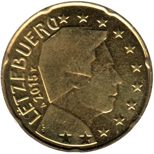 20 cents, 2015 Obverse