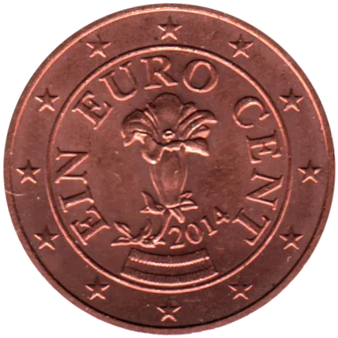 1 cent, 2014 Obverse