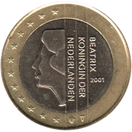 Preview 1 Euro, 2001 obverse