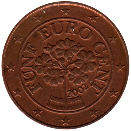 5 cents, 2002 Obverse