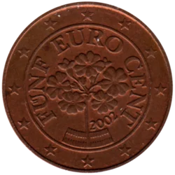 Preview 5 cents, 2002 obverse