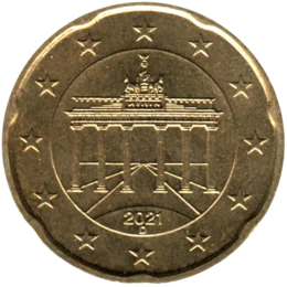 Preview 20 cents, 2021 obverse
