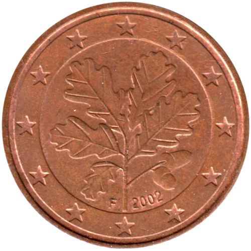 5 cents, 2002 Obverse
