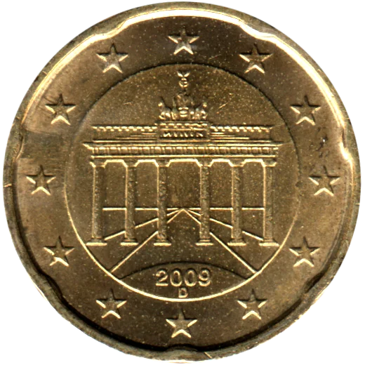 20 cents, 2009 Obverse