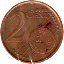 Preview 2 cents, 1999 reverse
