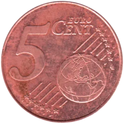 Preview 5 cents, 2020 reverse