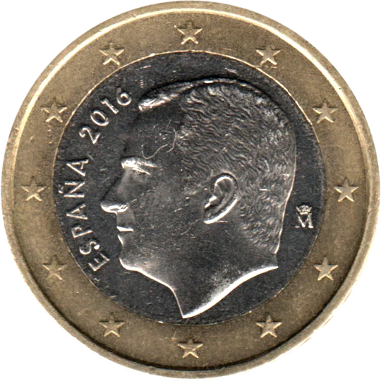 1 Euro, 2016 Obverse