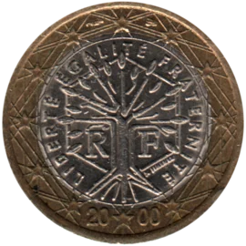 Preview 1 Euro, 2000 obverse