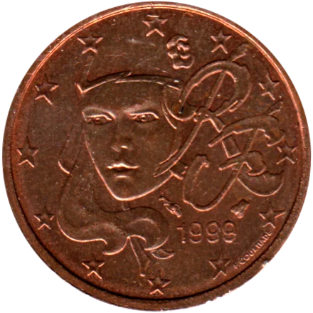 2 cents, 1999 Obverse