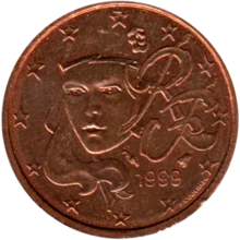 Preview 2 cents, 1999 obverse