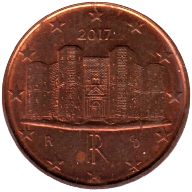 1 cent, 2017 Obverse