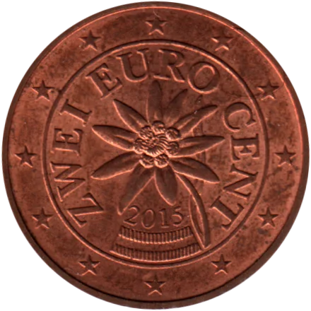 2 cents, 2015 Obverse